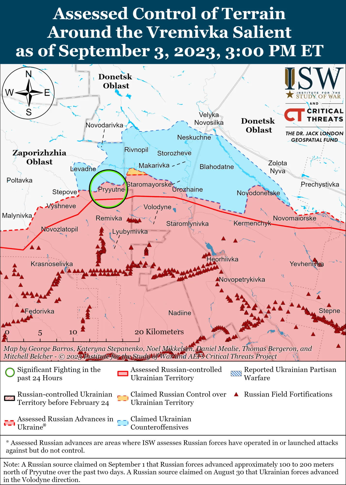 ВСУ продвинулись в районе Бахмута и на западе Запорожья, проводят операции на левобережье Херсонщины – ISW