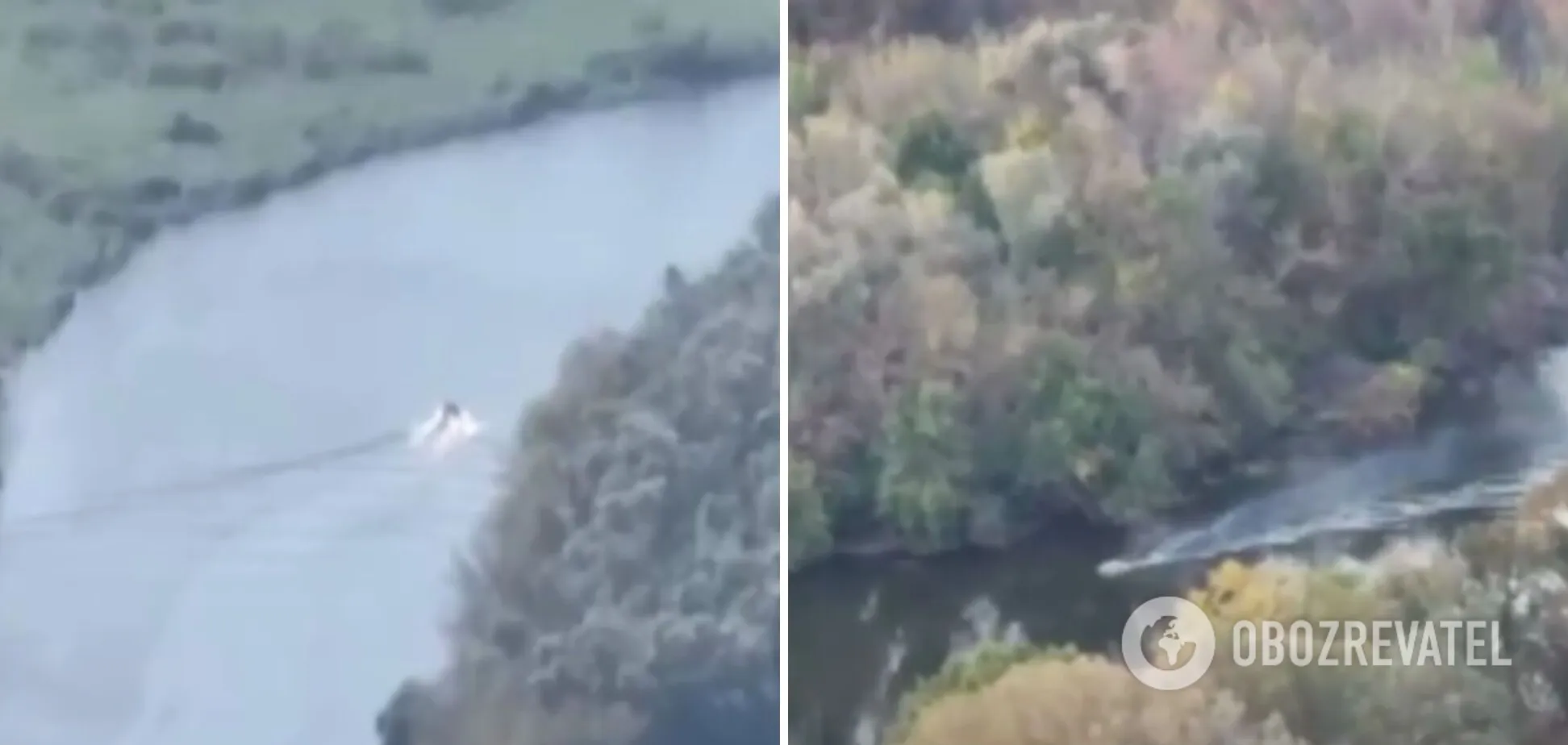 Украинские дроны-камикадзе потопили три катера армии РФ в Херсонской области. Видео