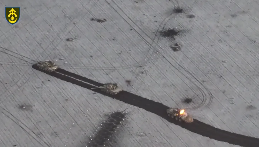 Украинская аэроразведка показала неудачную попытку прорыва оккупантов на Авдеевском направлении. Видео