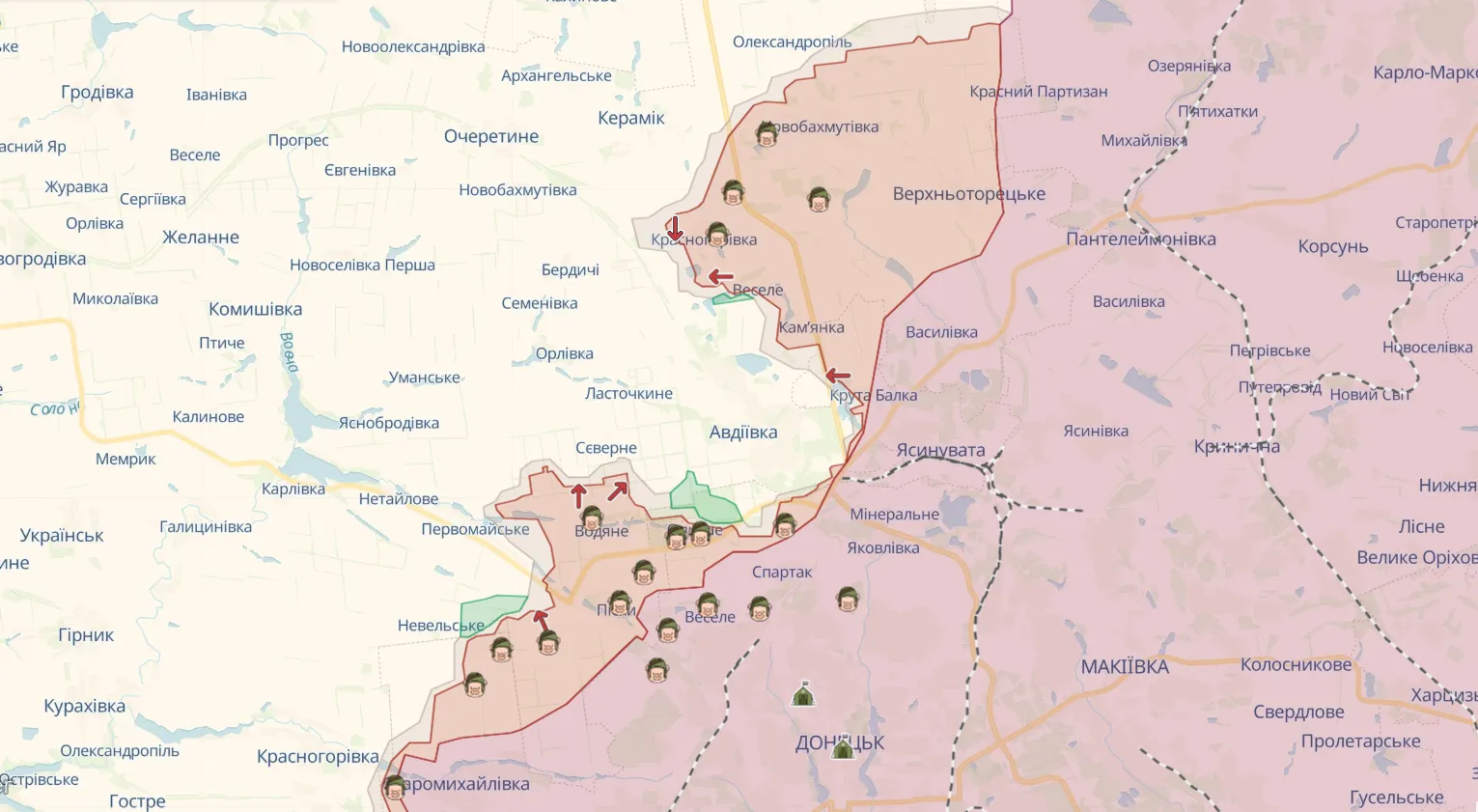 Разведка Британии рассказала, какие силы РФ бросила в бои за Авдеевку, и оценила потери агрессора. Карта