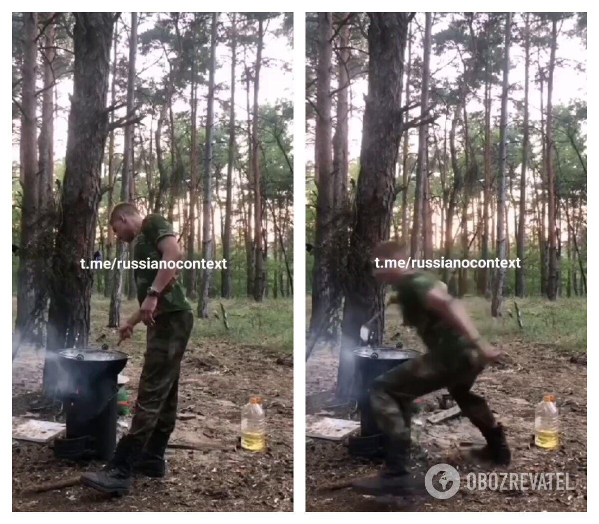 Кулинарное видео оккупантов прервал украинский обстрел