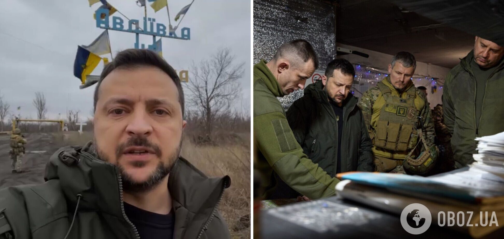 'Здесь выбаривается жизнь': Зеленский посетил позиции ВСУ в Авдеевке. Видео