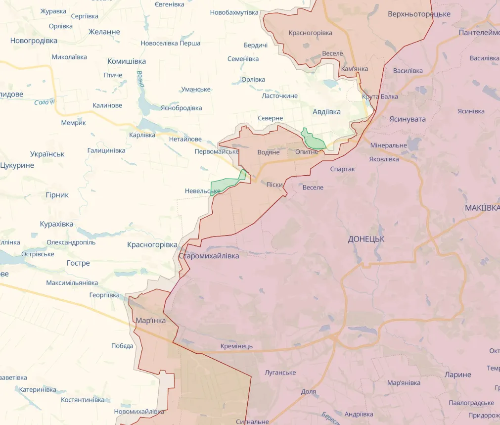 ВСУ отразили вражеские атаки в районе Синьковки на Харьковщине и Марьинки Донецкой области: Генштаб рассказал, где идут бои. Карта