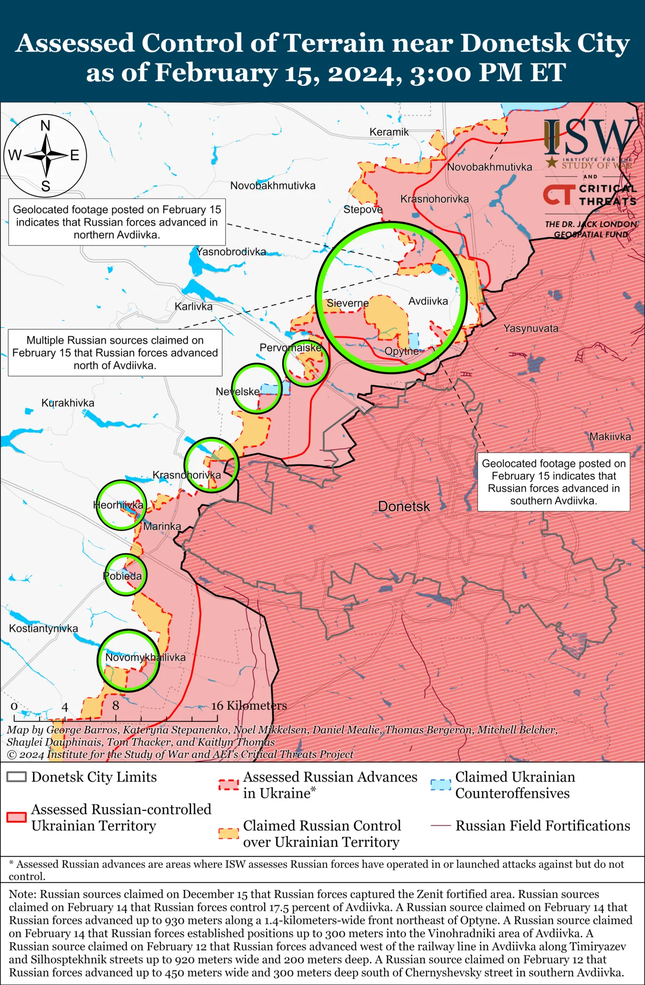 Оккупанты продвинулись в Авдеевке, но ВСУ дают отпор врагу: в ISW оценили ход боев и указали на проблему войск Путина