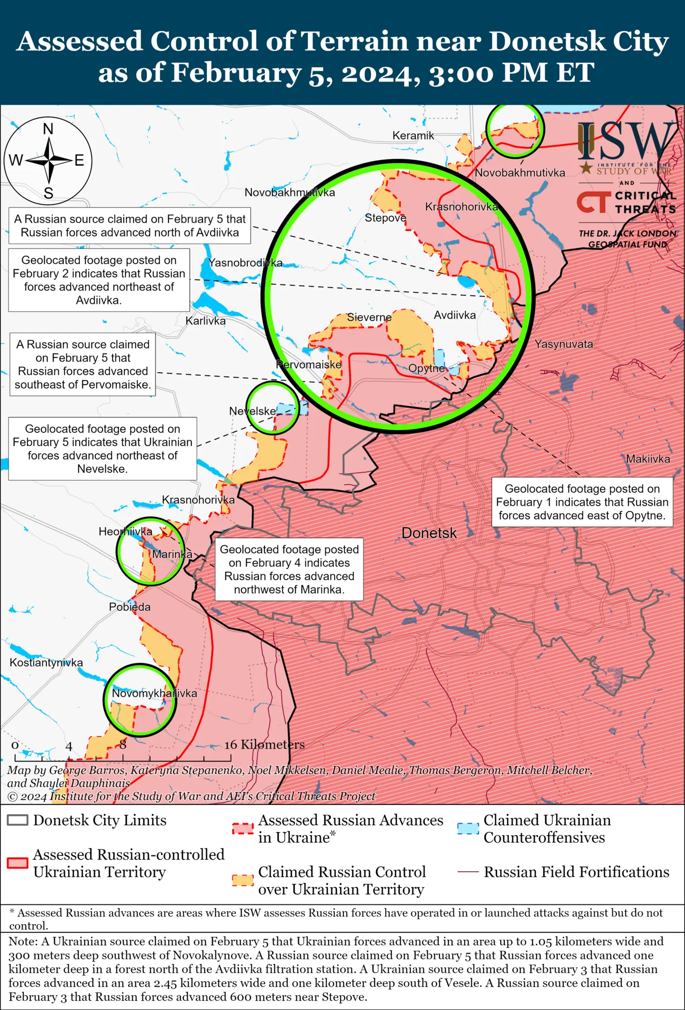 Украинские войска продвинулись возле Авдеевки, оккупанты наступают под Северском: карты