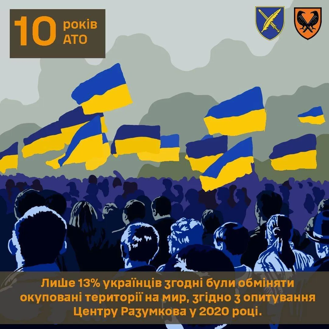 Печальная годовщина во время полномасштабной войны: Украина начала АТО в ответ на агрессию России 10 лет назад
