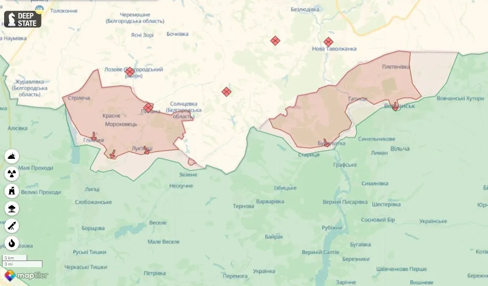 У Сил обороны есть успехи на Харьковщине, но оккупанты не прекращают атак: в ISW оценили ситуацию. Карта