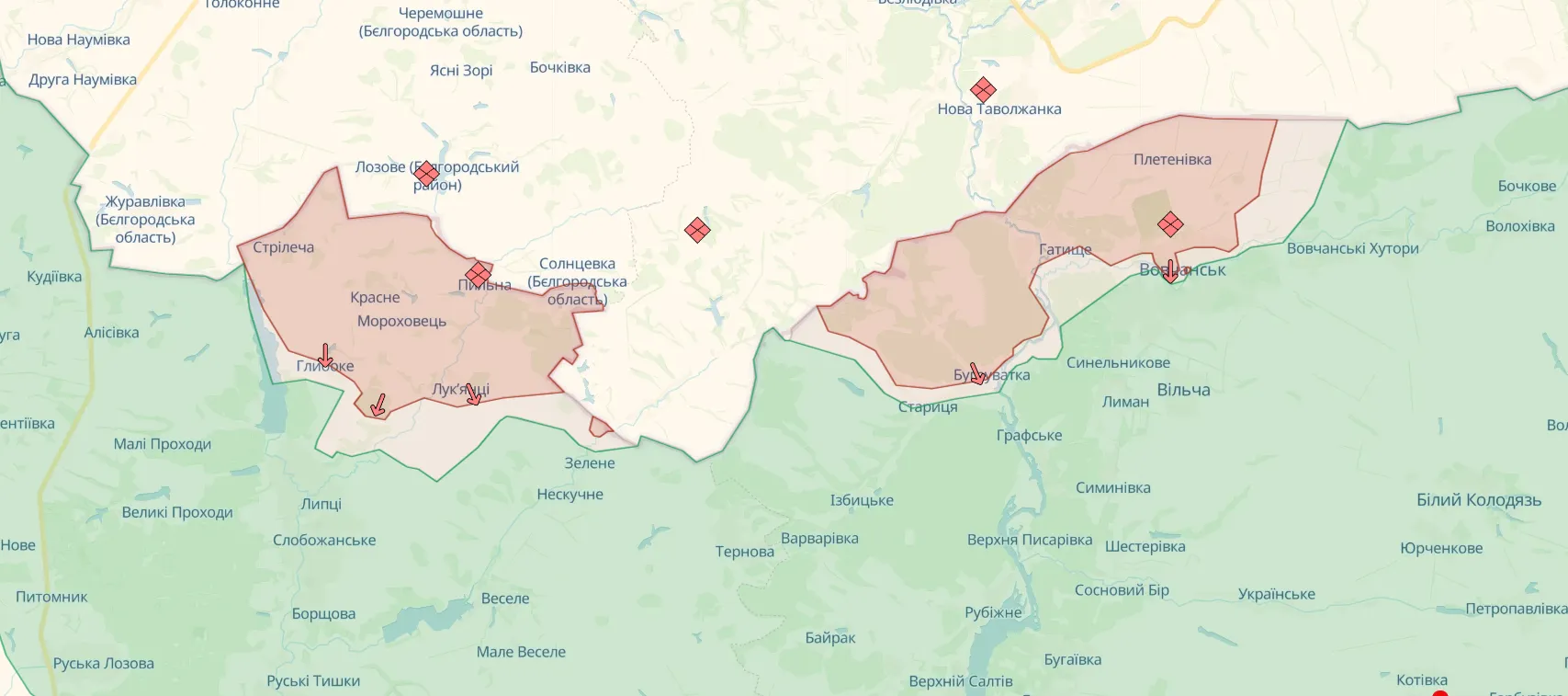 Продолжается бой в двух локациях возле Волчанска: армия РФ потеряла на этом направлении более 112 человек в сутки