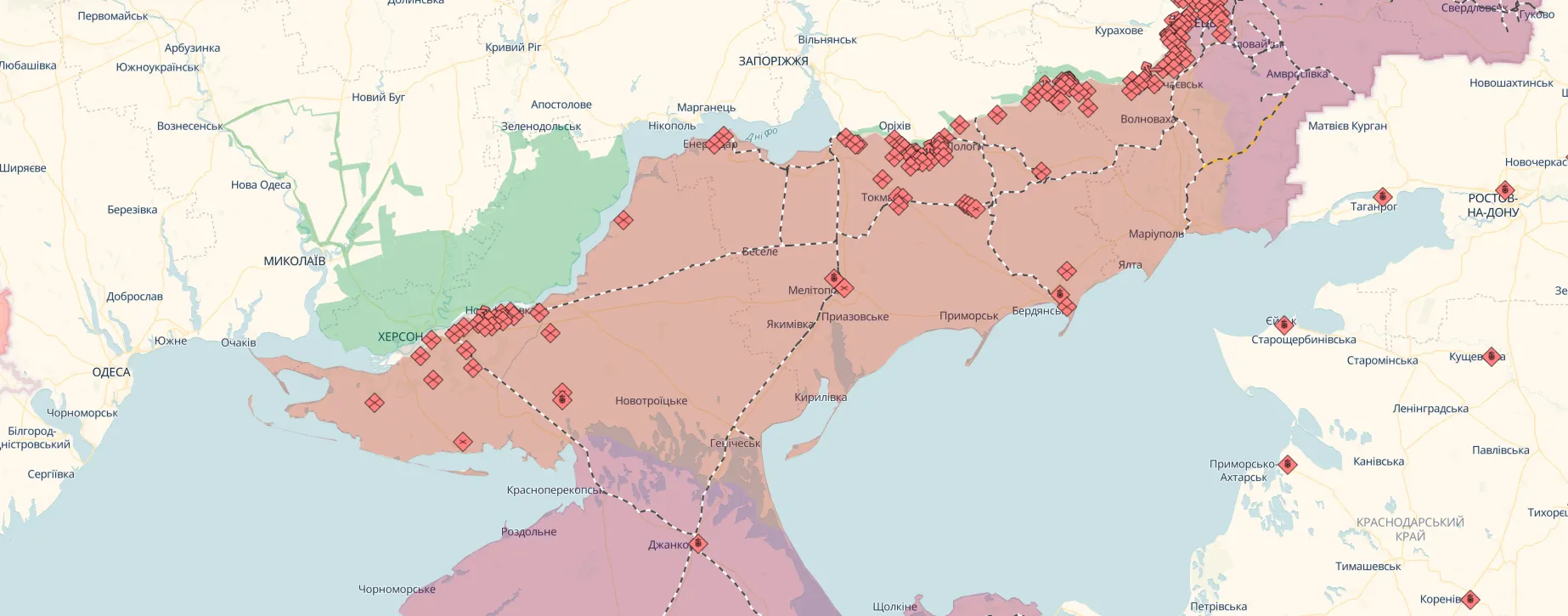 За сутки на фронте произошло 144 боевых столкновения: в Генштабе рассказали, где пытается прорваться враг. Карта